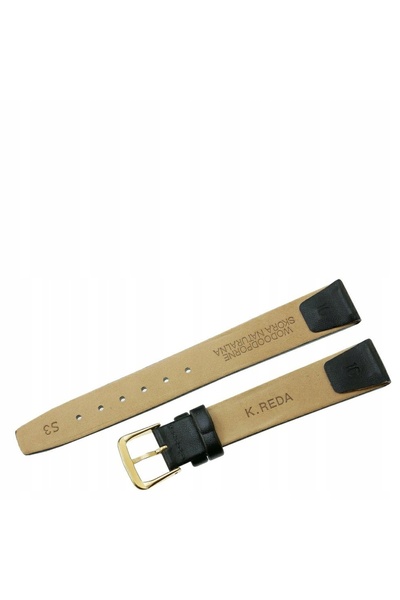 NO BRAND Curea REDA 20 mm, netedă, neagră, lipită, pentru ceasuri cu prindere...