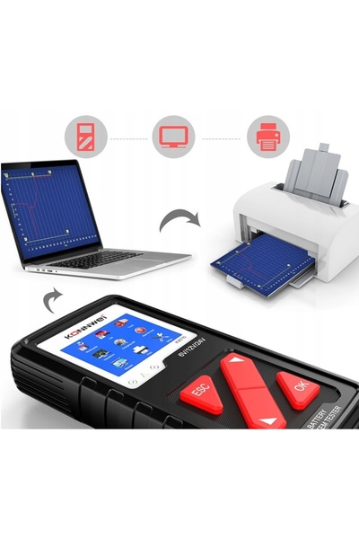 KONNWEİ KW710 6-24V LCD CCA Tester de baterii auto, motociclete și camioane