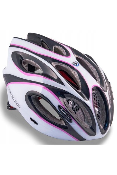 NO BRAND Cască de bicicletă Author Skiff alb-negru-violet - 58-62