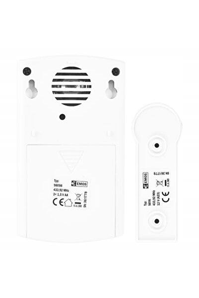NO BRAND Sonerie wireless alimentată cu baterii 3x AA 75DB 36 tonuri P5723 EMOS