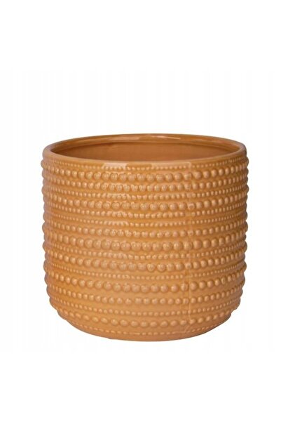 NO BRAND Husă pentru ghiveci galbenă Wys. 18 cm
