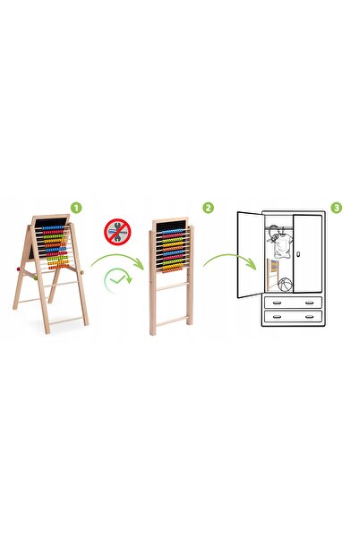 NO BRAND Tablă magnetică pliabilă pentru cretă Ricokids