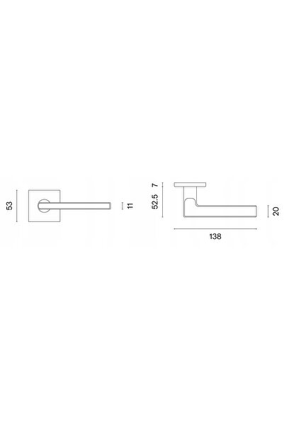 NO BRAND ENGER Mâner STILE SIRA ROZETA Q SLIM 7MM MSB - titan