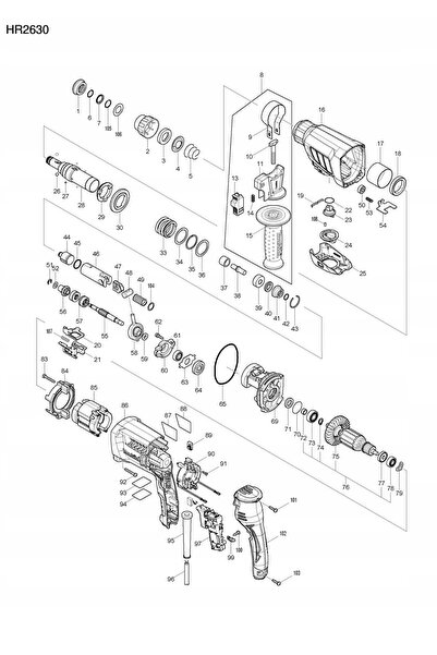 NO BRAND MAKITA Suport pentru mașină de găurit cu percuție HR2630, HR2630T, H...