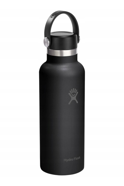 NO BRAND Termos Hydro Flask cu gură standard și capac flexibil 532 ml - negru
