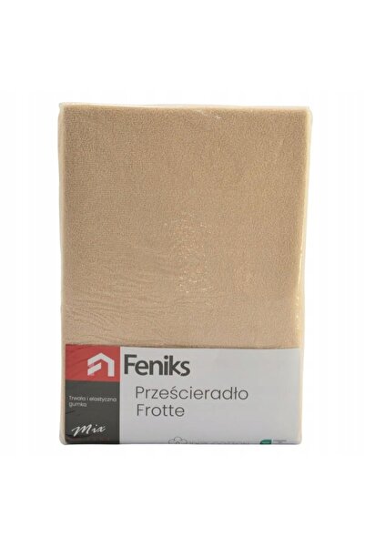 Feniks Cearșaf de pat Frotte 220 x 200 cm bej