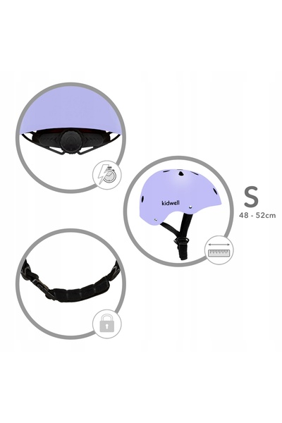Kidwell KASK ORIX II bicicletă scuter patine cu rotile skateboard Violet S