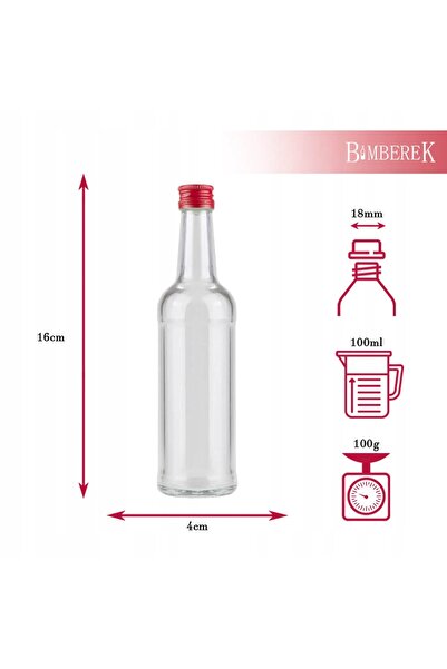 NO BRAND 50X STICLĂ MONOPOL 100ML STICLĂRI MONOPOLO DE STICLĂ Pentru alcool, ...