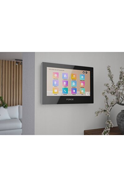 NO BRAND WIDEODOMOFON FORCE PRIMA DUO 2x MONITOR 7 " NEGRU FULL HD CITITOR BĂ...