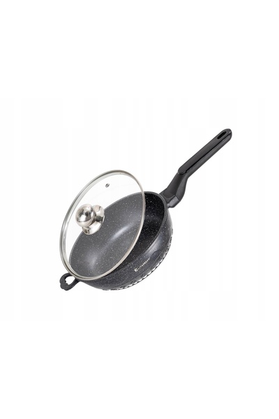 Elitehoff Tigaie tradițională cu capac MARMUR 24cm 7022