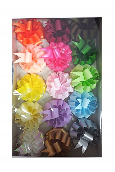 NO BRAND Decorațiuni pentru cadouri: 15 bucăți funde decorative colorate pent...
