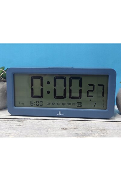 PERFECT Ceas deșteptător electronic L13401 albastru, trei alarme, pentru somn