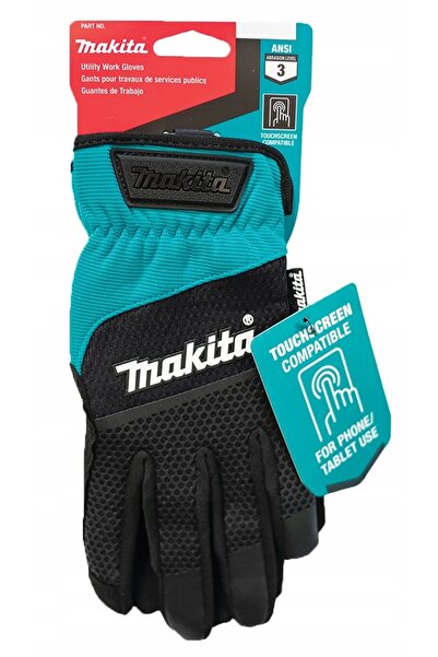Makita Mănuși de protecție p-84654 negru-turcoaz m/8