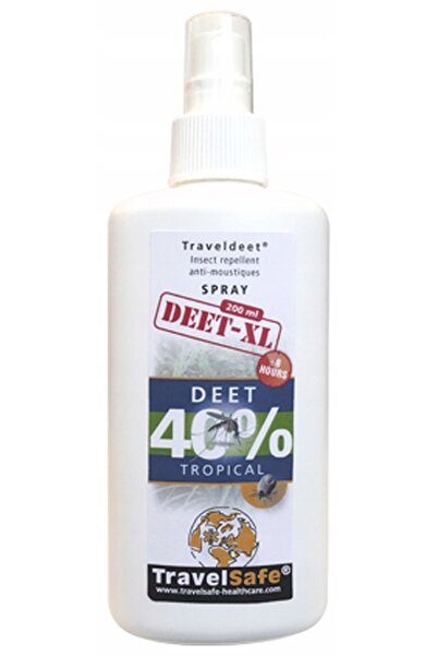 NO BRAND TravelDeet 40% XL 200 ml spray repelent pentru insecte - TravelSafe