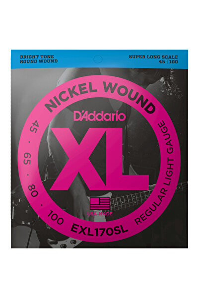 NO BRAND Corzi pentru chitară bas, 4 corzi, 45-100, D'Addario EXL170SL Super ...