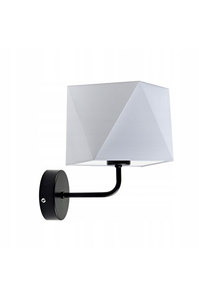 NO BRAND Aplică de perete cu abajur gri, LED E27, modernă, pentru dormitor