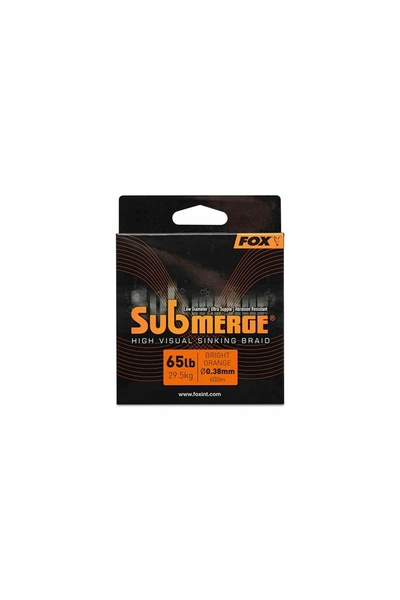 Fox Submerge Orange Fir împletit scufundător 65lb 600m 0.38mm 29.5kg