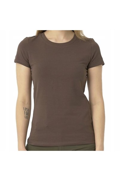 NO BRAND Tricou de damă din bumbac Helikon Slim Organic - Maro Pământiu XS