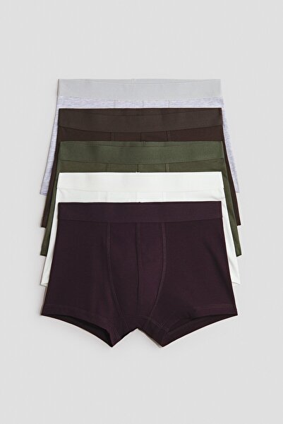 H&M 5'li Pamuklu Boxer Şort