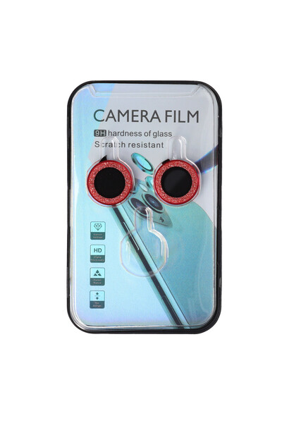SEP Protectie sticla camera foto Diamonds Metal Apple iPhone 14 Plus Rosu