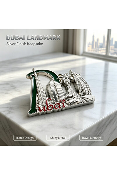 NUJET R525 City landmark metal refrigerator Burj Khalifa Sailing Hotel Palm I...