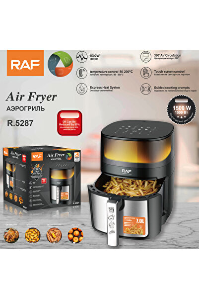raf Electric Window Air Fryer 7L, Black / Silver, R.5287, 3 Years