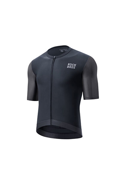 ROCKBROS 15200025 Tricou de ciclism, cu mânecă scurtă, respirabil, negru, măr...