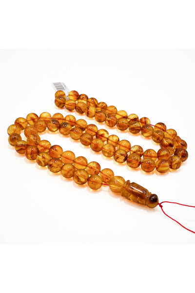 Generic Brand Baltic Amber Rosary with Inclusions – 66 Beads 9.5mm Round Pray...