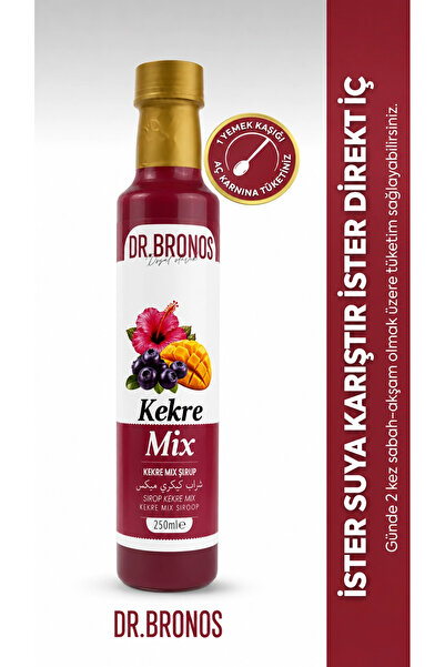 Dr.Bronos Dr. Bronos Kekre Mix Şurup 250 ml | Hibiskus, Mango ve Kekreyemiş İ...