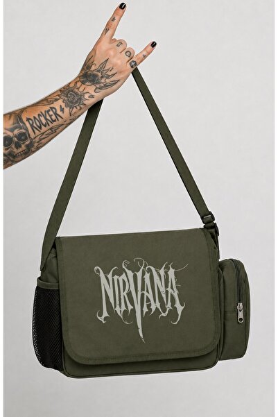 Fuddy Moda Unisex Rock Band Nirvana Printed Messenger Bag
