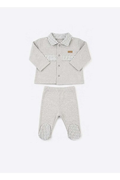 kitikate Organic Po 2-Piece Set Gray