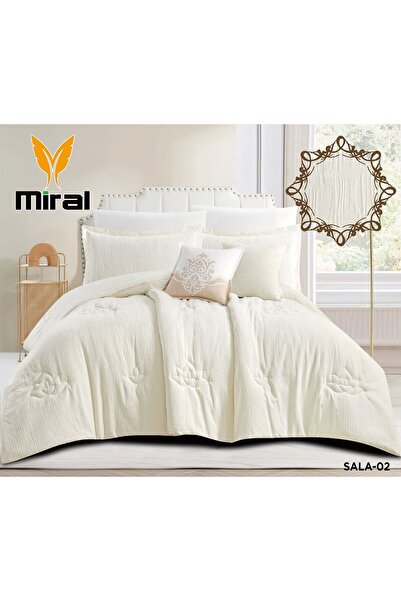 Marila مفرش نفرين صيفي -8 قطع -حشوه ثقيله -مقاس 240*260