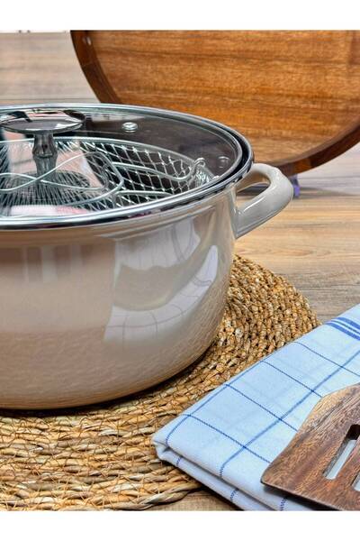 Meri Ev Gereçleri Enamel Frying Pot Soil