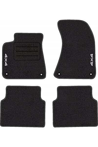NO BRAND DYWANIKI Z HAFTEM 4X4 PENTRU AUDI A8 D4 SHORT (2010 - 2017) LUX COMPLET