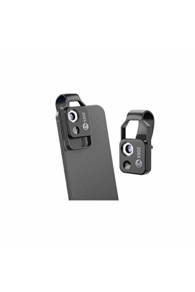 APEXEL عدسة مجهر 200X مع إضاءة LED (نسخة مع فلتر CPL)
