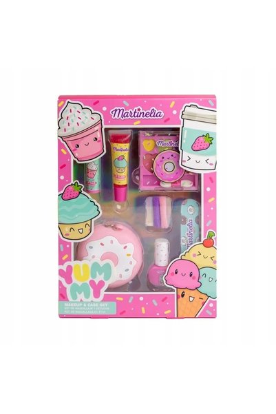 Martinelia Set de cosmetice pentru machiajul copiilor, geantă cosmetică, brel...