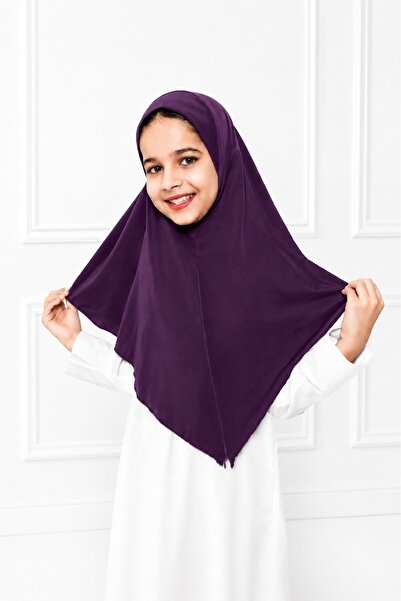Linda Hijab Olive Green Hijab for Kids – Simple Modest Islamic Headscarf for ...