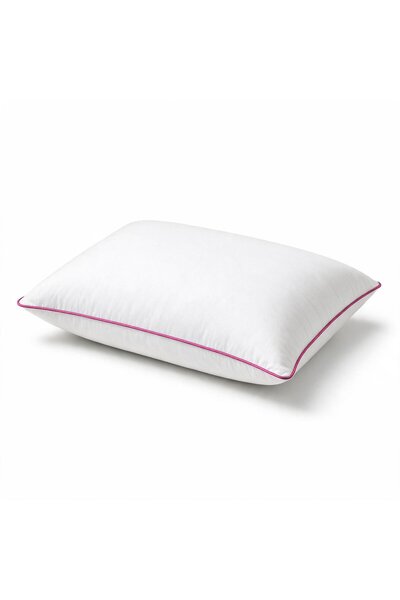 Binna Soft Eco Biyeli Yastık 50x70 cm 600 gr Boncuk Silikon Elyaf Dolgulu - Pembe