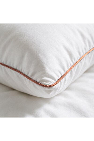 Binna Soft Eco Biyeli Yastık 50x70 cm 600 gr Boncuk Silikon Elyaf Dolgulu - Somon