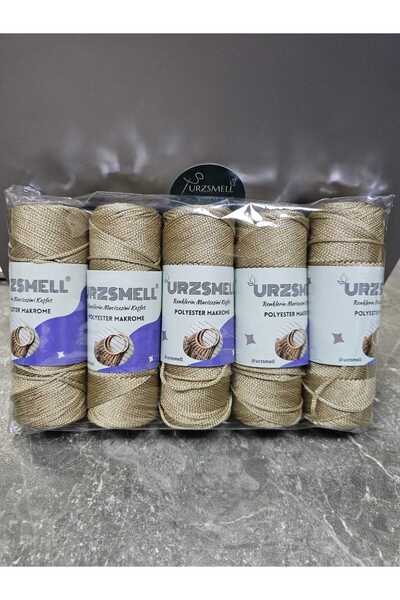 urzsmell Polyester Macrame 500Gr, 5-Pack (100Gr-140Mt Each) No. 3. 2mm Supla,...