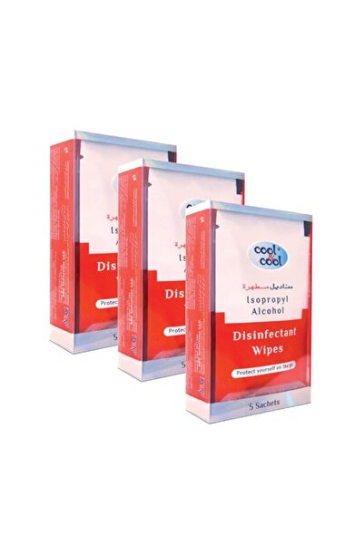 Generic Brand Cool & Cool Disinfectant Wipes 5's Pack of 3