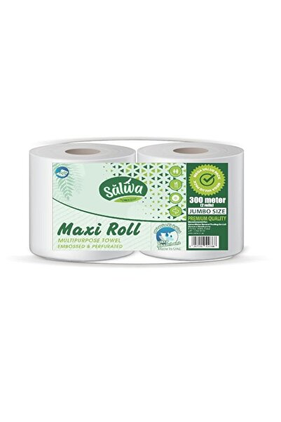 Generic Brand Salwa Maxi Roll Twin Pack of 2, 1000+ Sheets, 2-Ply Tissue, Kit...