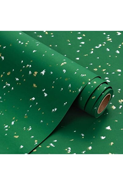 Generic Brand WRAPAHOLIC Green Wrapping Paper Roll - Mini Roll - 17 Inch x 16...