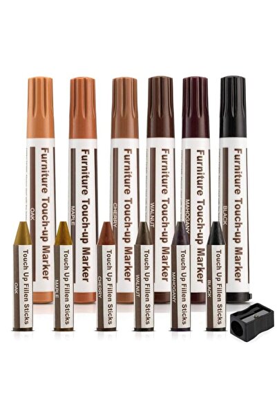 Generic Brand Furniture Repair Markers Kit 12 Total Furniture Touch Up Repair...