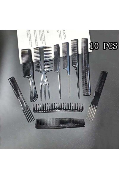 Generic 10Pcs Hair Styling Comb Set, Professional Rat Tail Combs, Wide Tooth ...