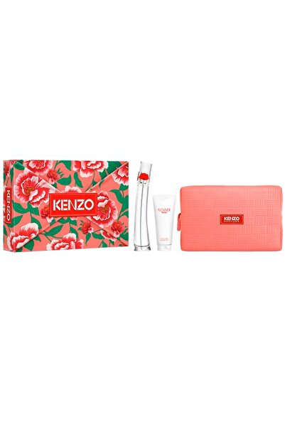 Kenzo Gift set Flower by Women, Eau de Parfum, 50 ml + Body Lotion, 75 ml + P...