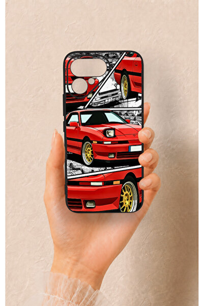 Vip Case Tecno Pova Curve 2 Uyumlu Kırmızı Supra Desenli Silikon Kılıf