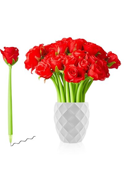 Generic Terrifi Flower Pens Gifts Artificial Rose Pens, 12 Pcs Creative Black...