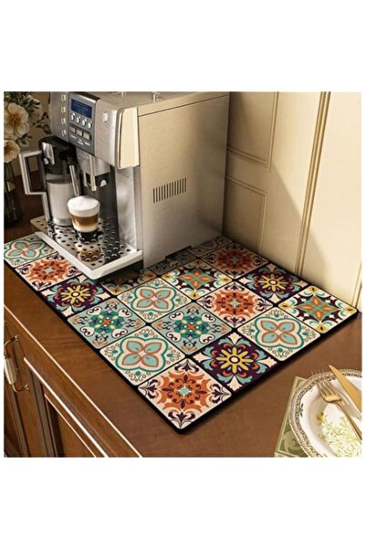 Generic Colorful Coffee Maker Mat for Countertop, Cute Coffee Mat Coffee Bar ...