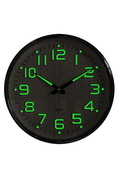 Generic Brand Plumeet Night Light Wall Clock 13'' Bedroom Wall Clocks with Si...